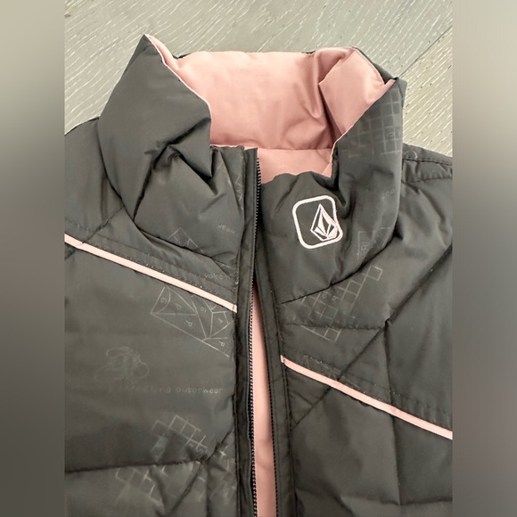 Volcom Thermonite Reversible Vest Snow Jacket Grey/pink Small - Picture 2 of 5